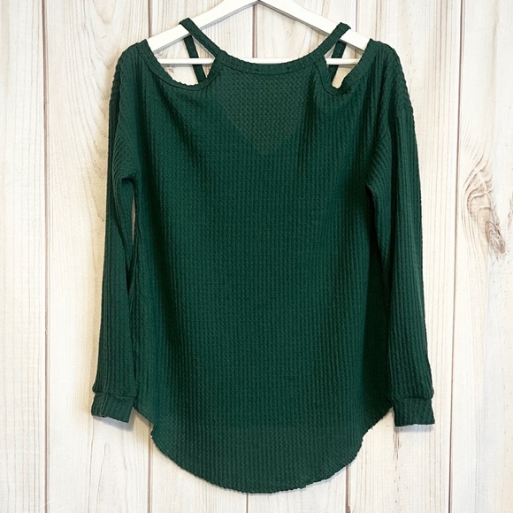 Green Waffle Knit Top - Picture 10 of 10
